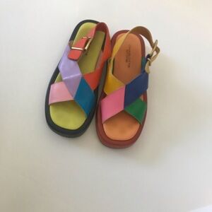 Charlotte Stone Colorblock Sandals 8.5